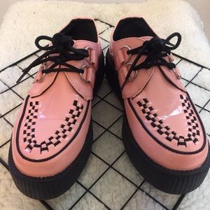 T.U.K Pink Patent Mondo Creepers US M 6